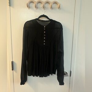 All Saints Sarrau Smock Top